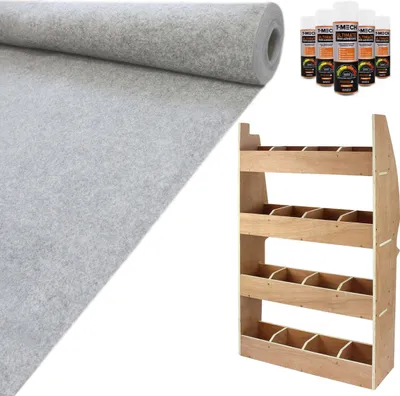 Image de 11m² de moquette gris argenté et étagère Citroën Berlingo en kit