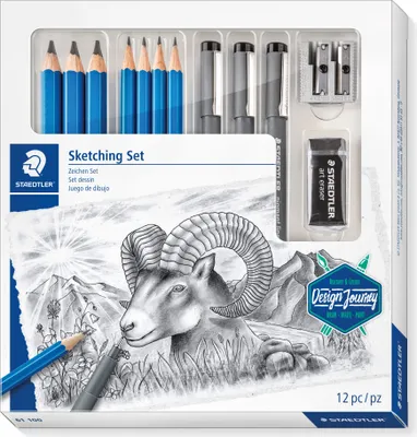 Produktbild von STAEDTLER Zeichenset Sketching Design Journey 12-teilig