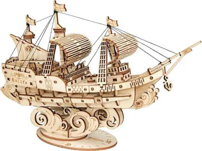 Image de ROBOTIME Rolife 3D puzzle en bois Voilier 118 pièces