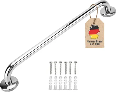 Produktbild von Intirilife Hochglanzpoliert Edelstahl Handtuchhalter Länge 30cm 19mm Stangendurchmesser - Handtuchstange Badetuchhalter Bad Sauna Küche