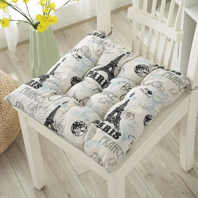 Obrázek produktu pro sada 6 polštářů na židle (40x40 cm), dekorační polštáře, polštáře na židle, zahradní polštáře, polyester