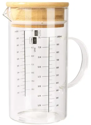 Zdjęcie produktu dla Solidchoice - Kubek 1000 ml z pokrywką z bambusa