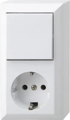 Produktbild von REV Komplett Ausschalter, Wechselschalter, Steckdose Weiß 0510156777 (0510156777)