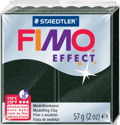 Produktbild von FIMO EFFECT Modelliermasse ofenhärtend schwarz 57 g