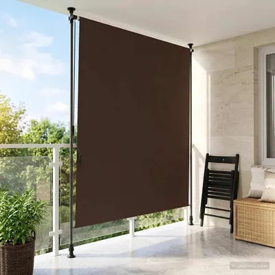 Image de Maison Exclusive - Store extérieur Braun 120 x 270 cm