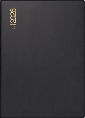 Productafbeelding van rido® idé® 70-13 002 906 Zakkalender Model Techniek I 2026 - 1 week / 2 pagina's, 10 x 14 cm, 208 pagina's, zwart