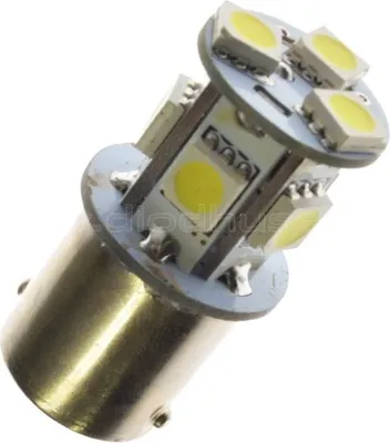 Image de Lampe LED - Ledson - 8-leds - BA15S / R5W - Ambre - 24V