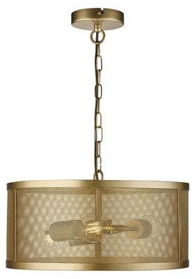 Immagine prodotto di Lampadario Industrial-Nordico Rete Acciaio Oro 3 Luci E27
