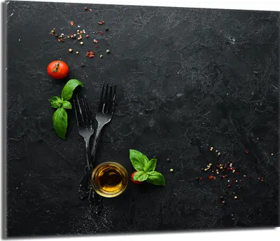 Obrázek produktu pro Krycí deska sporáku 60x52 keramický kryt varné desky splashback skleněná deska deco prkénko na krájení, břidlicová kuchyně