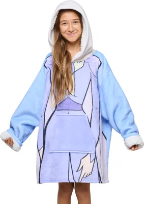 Immagine prodotto di Disney Home Frozen- Felpa con cappuccio oversize Coperta con cappuccio per bambini- Frozen Oversize Sherpa Fleece Hoodie- 60x80 cm