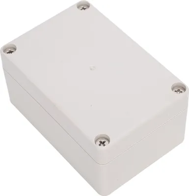 Obrázek produktu pro Rozvodná skříňka 100 × 68 × 50 mm, IP65, vodotěsná, s krytem z ABS plastu, pro venkovní elektroinstalace