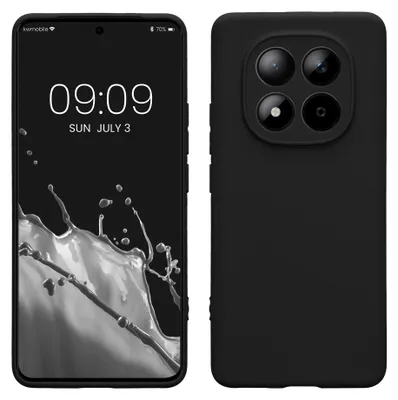 Produktbild von kwmobile Handyhülle für Xiaomi Redmi Note 15 4G / 5G / Poco M8 5G Hülle - weiches Handy Silikon Case - Schutzhülle Cover - Schwarz matt