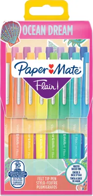 Image de Paper:Mate feutre Flair "Ocean Dream" étui de 16 pièces