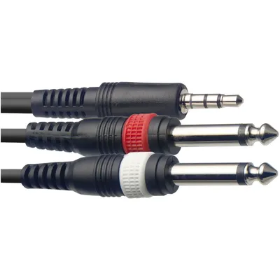 Produktbild von Y-Kabel, Mini-Klinke/Klinke (1m/2m), 3 m