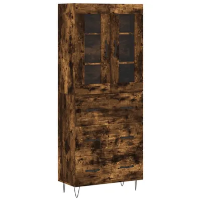 Immagine prodotto di Credenza Rovere Fumo 69,5x34x180 cm in Legno Multistrato