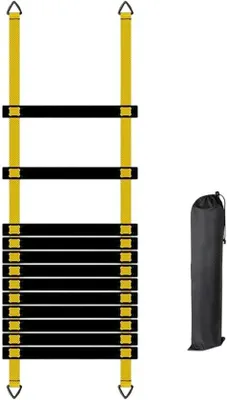 Produktbild von Koordinationsleiter - Agilleiter Trainingsleiter - Sporttraining - Resilienz PP Material - 6 Meter - Gelb