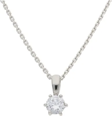 Produktbild von JuwelmaLux Anhänger 333/000 (8 Karat) Weißgold synth Zirkonia JL13-02-0120