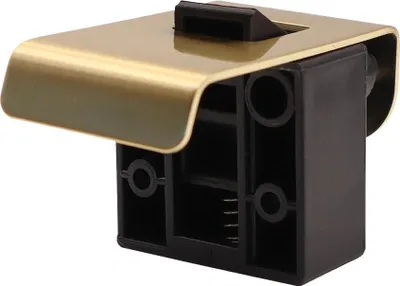 Immagine prodotto di RV-Labs® Chiusura in ottone per mobili / Serratura a maniglia con larghezza della maniglia di 42 mm - Oro (rinforzato in nylon)