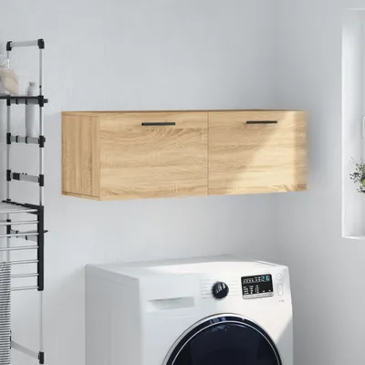 Produktbild von [Home] Wandschrank Sonoma-Eiche 100x36,5x35 cm Holzwerkstoff , Neue Mode 2024 im häuslichen Leben