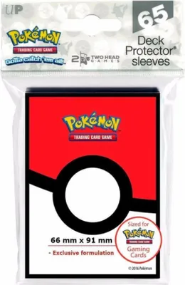 Produktbild von Ultra Pro Pokémon Pokéball Standard Kartenhüllen 65 Beutelchen Rot Rot One Size