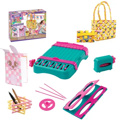 Image de Kit de papier créatif et de papier recyclé, comprenant un atelier et des outils, pour les enfants à partir de 8 ans