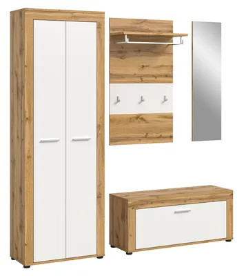 Produktbild von xonox.home Garderobenkombination Jam Wotan Eiche Nachbildung 184x191x35cm