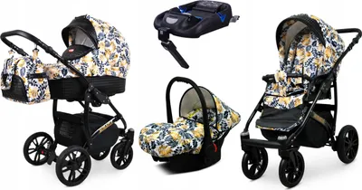 Obrázek produktu pro BabyLux® Miracle | 4v1 Set | Gold Leaf | kocárek | sada kocárku