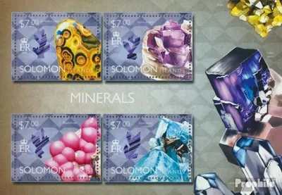 Produktbild von Briefmarken Salomoninseln 2014 Mi 2692-2695 Kleinbogen (kompl. Ausg.) postfrisch Mineralien
