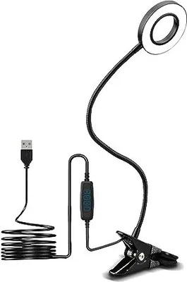 Produktbild von Kyotech LED -Leselampe 52 LEDs Klemme Licht dimmbarer Buch 10 Helligkeitsstufen 3 Farbtemperatur 7 W 360 °