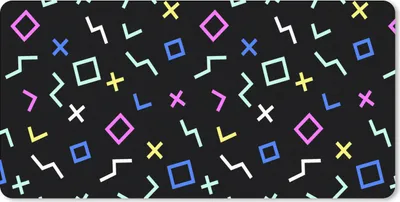 Produktbild von MuchoWow® Schreibtischunterlage Spielkonsole - Vektor - Abstrakt 80x40 cm - XXL Mauspad - Gaming Mauspad