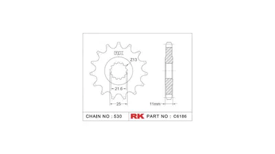 Produktbild von Rk-Ritzel 530 15z Standard