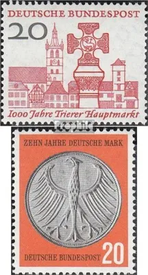 Produktbild von Briefmarken BRD (BR.Deutschland) 1958 Mi 290,291 (kompl.Ausg.) postfrisch 1000 Jahre Trierer Hauptmarkt