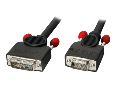 Produktbild von Lindy 3m DVI-A/VGA Cable, 3 m, DVI-A, VGA (D-Sub), Schwarz, Männlich/Männlich