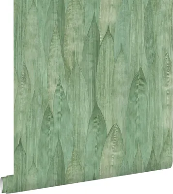 Imagen del producto de ESTAhome papel pintado hojas verde celadón 53 cm x 10.05 m