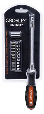 Produktbild von Grosley Biegsamer Schraubendreher 1/4" mit 11 Bits