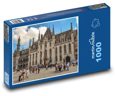 Zdjęcie produktu dla Puzzle 1000 Historyczny Rynek w Brugii, Belgia - martinpuzzle