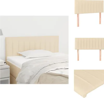 Immagine prodotto di vidaXL Testiera crema 100x5x78/88 cm in tessuto - Testate e piedi