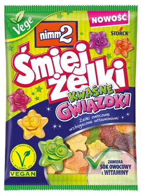 Zdjęcie produktu dla Nimm2 Śmiejżelki Kwadratowe Gwiazdki 90 g