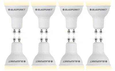 Produktbild von BLAUPUNKT GU10 LED Leuchtmittel 5W (50W) 500lm 2700K Warmweiß, 8er Pack