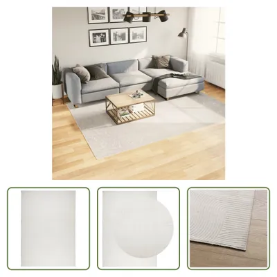 Produktbild von The Living Store Teppich IZA Kurzflor Skandinavischer Look Creme 200x280 cm