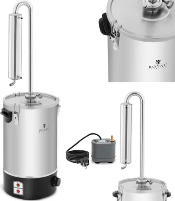 Obrázok produktu pre Expondo Royal Catering destilačný prístroj – voda – 20 l – nerezová oceľ