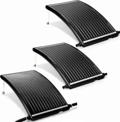 Immagine prodotto di Jayseuw 3X Set Riscaldatore solare per piscine - Riscaldatore solare curvo per piscine, 15 litri, Ø38 mm, accessori per piscine