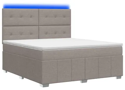 Obrázok produktu pre LED posteľ s matracom Taupe 140 x 190 cm látka