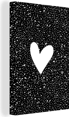 Zdjęcie produktu dla OneMillionCanvasses® - Obraz na płótnie - Obraz na płótnie - Obraz na płótnie - Projekt - Miłość - Serce - 20x30cm - Fotografia na płótnie - obraz na płótnie