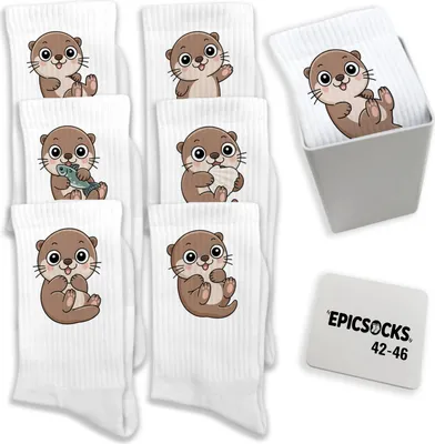 Produktbild von epicsocks Otterglück Socken in 42-46 im
