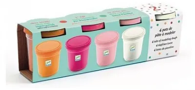 Image de Pâte à modeler Djeco set de 4 Knetset Sweet