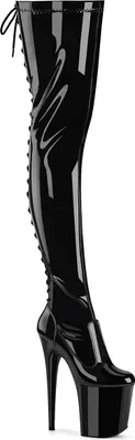 Produktbild von FLAMINGO-3850 Damen Boots von Pleaser, Schwarz Glanz , EU 41, US 11