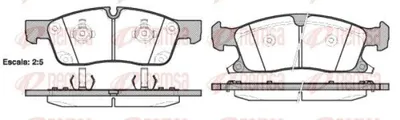 Produktbild von REMSA Bremsbeläge Satz Vorne Bremsklötze für JEEP GRAND CHEROKEE IV (WK, WK2) 1430.02