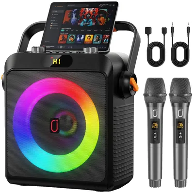 Productafbeelding van Karaokesysteem, 6,5-inch woofer, duurzaam ontwerp, Bluetooth 5.3-connectiviteit, 5000mAh batterij, 12 uur speelduur