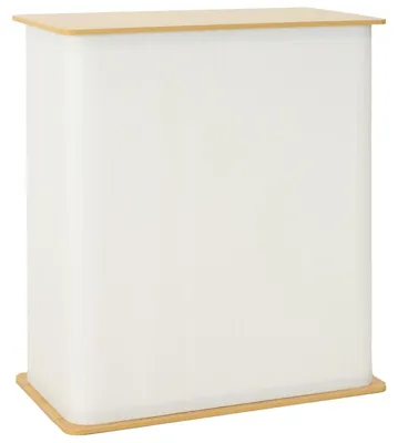 Obrázok produktu pre Konzolový stolík Messetheke, farba: hnedá a biela, rozmer: 80 x 40 x 93 cm
